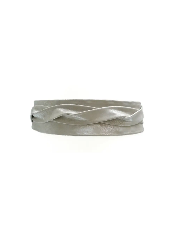 Wrap Belt Silver Shimmer